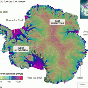 科学家制作出南极冰块运动全图